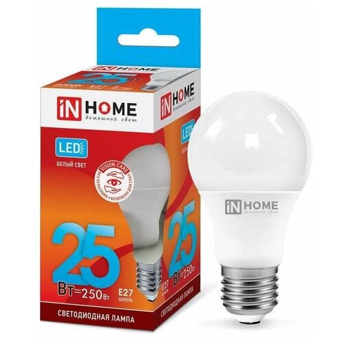 ����� ������������ LED-A65-VC 25�� ����������� 4000� �����. ���. E27 2380�� 230� IN HOME 4690612024080 126�