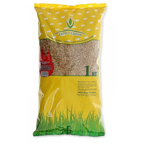 Газонная травосмесь (семена) Евро-Универсал 1 кг для загородных домов, парков и зон отдыха 555р
