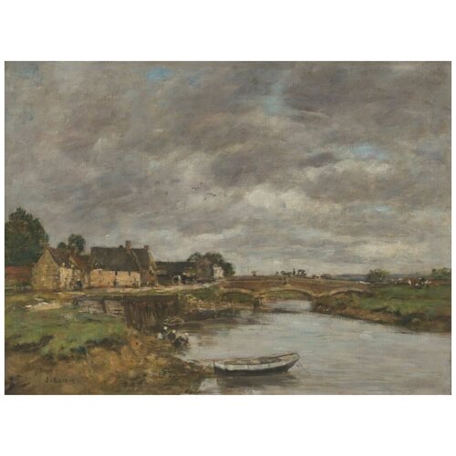      (1888-1895) (Trouville, An old bridge upon La Touques)   54. x 40. 1810