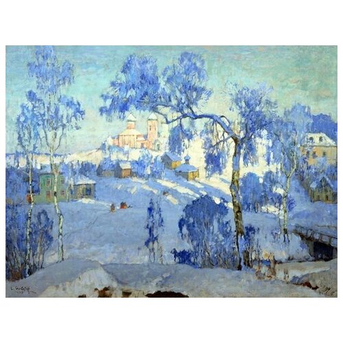         (Winter landscape with church)   66. x 50.,  2420   