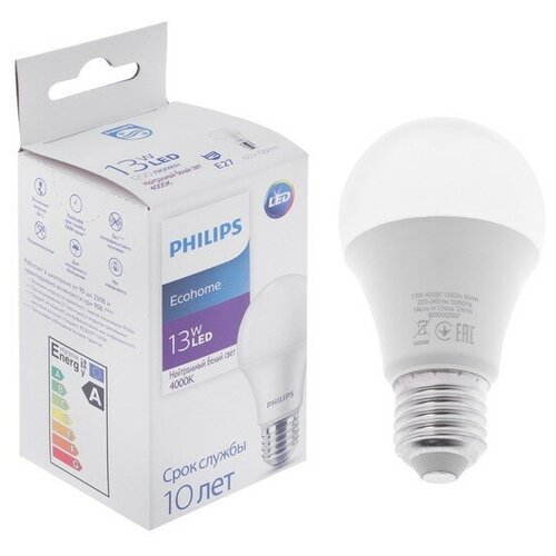   Philips Ecohome Bulb 840, E27, 13 , 4000 , 1250 ,  335