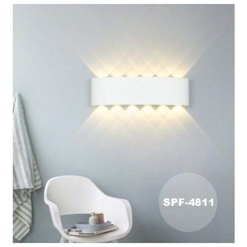   SAPFIR SPF-4811 WHITE/ D320*80/H45/1/LED/12W/4000K IP65 TWIN 4900