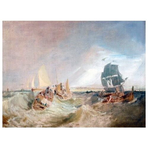        (Shipping at the Mouth of the Thames) Ҹ  54. x 40. 1810