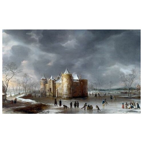       (The Castle of Muiden in Winter)    66. x 40. 2120