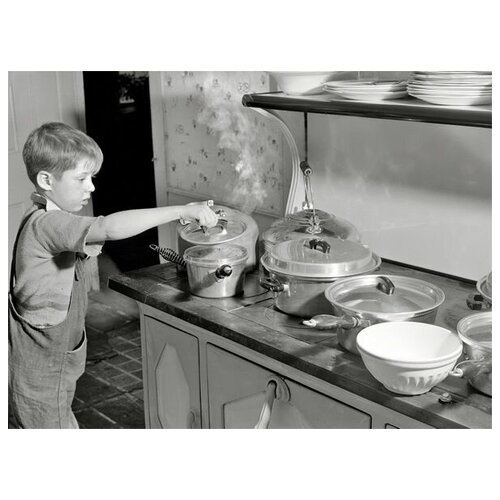        (The boy in the kitchen) 41. x 30.,  1260   