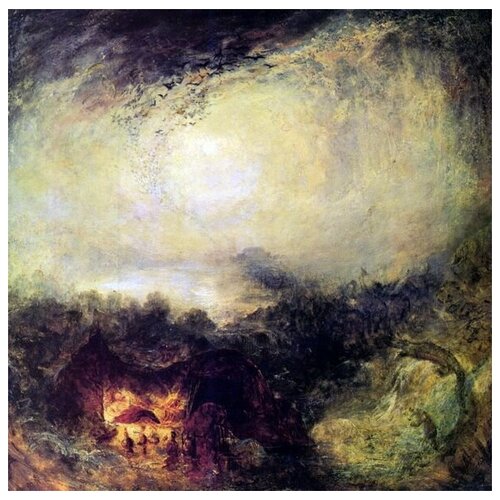      (The Evening of the Deluge) Ҹ  30. x 30. 1000