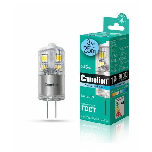 LED  3 G4  220 4500K( )  1627( ) - LED3-G4-JD-NF/845/G4 (Camelion) (  13863 ) 250