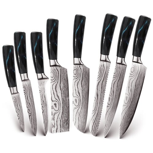 ����� �������� ����� Spetime 8-Pieces Kitchen Knife Set Blue (BU02KN8) 6900�
