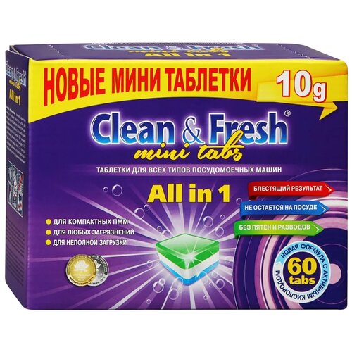 Clean & Fresh     Clean&Fresh, All in1 mini tabs, 200  2960