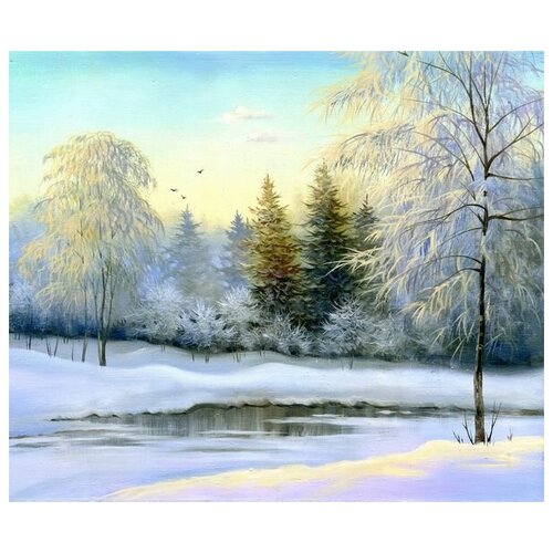      (Winter Landscape) 29 36. x 30. 1130