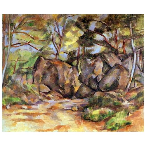        (Paysage forestier aux rochers)   36. x 30. 1130