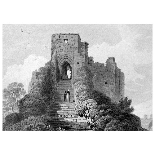 ������ �� ������ ����� �������� (Castle ruins) 70��. x 50��. 2540�
