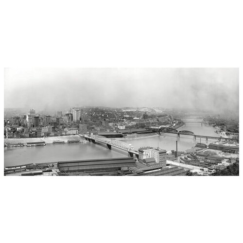      (Panorama of Pittsburgh) 65. x 30. 1770