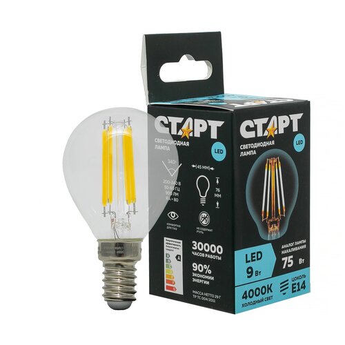    LED F-SphereE14 9W27 4640033428929 185