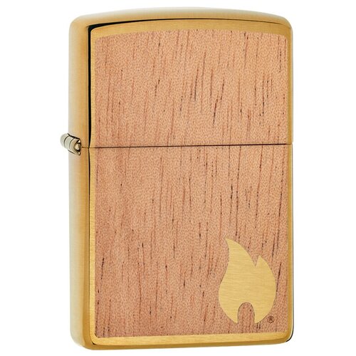  Zippo 29901  WOODCHUCK USA Flame Brushed Brass 8280