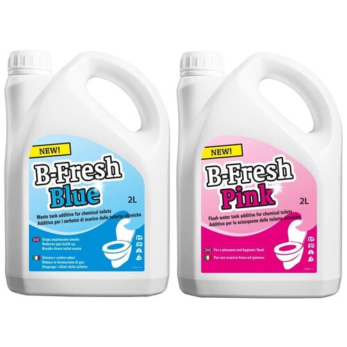 Жидкость для биотуалета Thetford B-Fresh Blue 2 л. и B-Fresh Pink 2л. (набор) 2250р