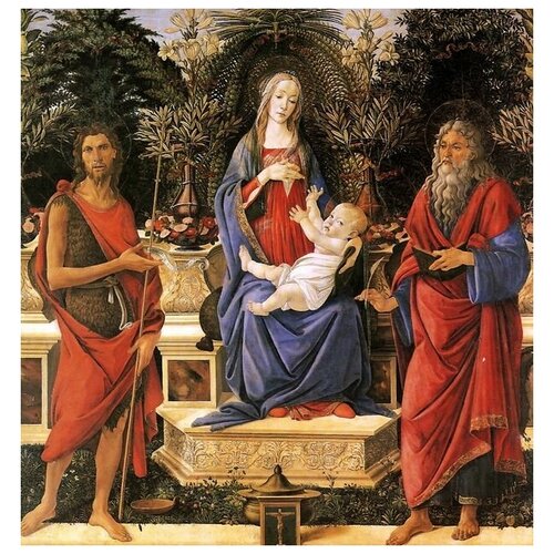        (Madonna with child between the both Johannes)   60. x 63. 2670