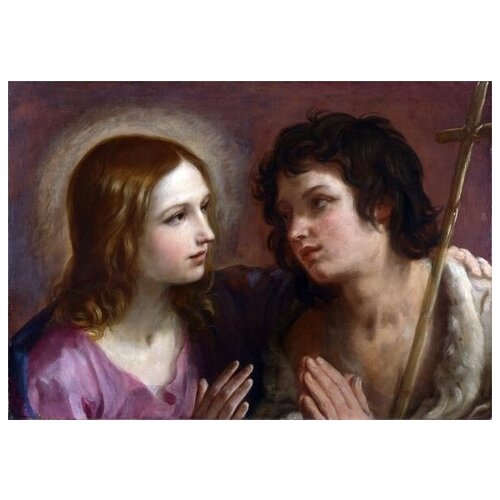         (Christ embracing Saint John the Baptist)   43. x 30. 1290