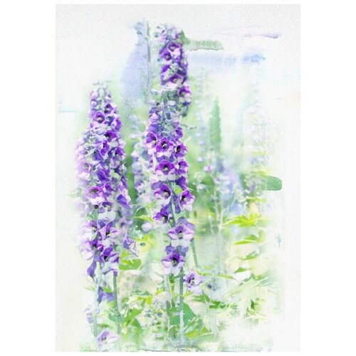      (Purple flowers) 50. x 71. 2580