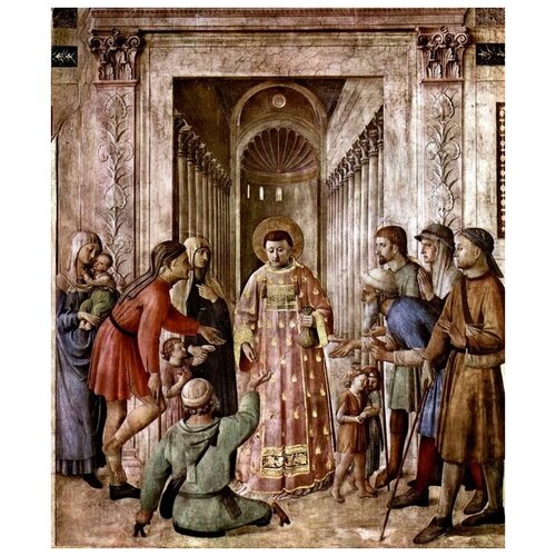         (St. Lawrence Church spreads the wealth to the poor)    40. x 48. 1680