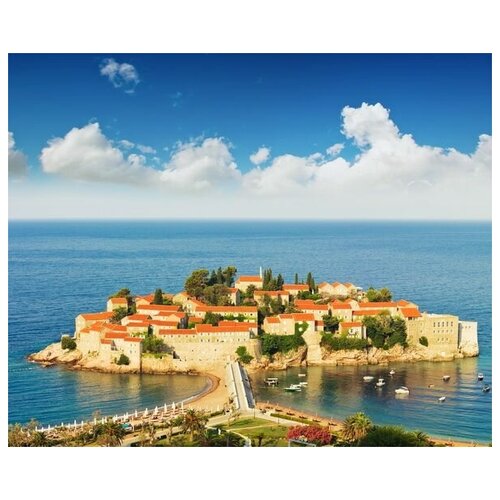    - ( ),    ,  (Sveti Stefan (St. Stefan) island in Adriatic sea, Montenegro) 61. x 50. 2300