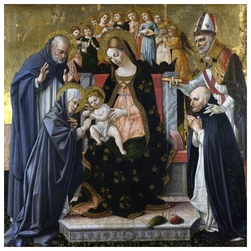        (he Marriage of Saint Catherine of Siena)   40. x 40. 1460