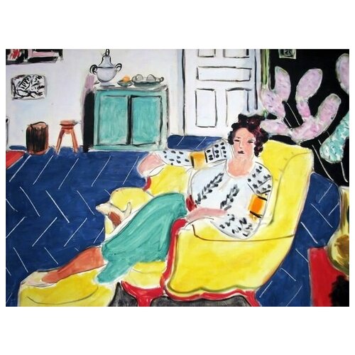        (Woman Seated in an Armchair)   40. x 30. 1220