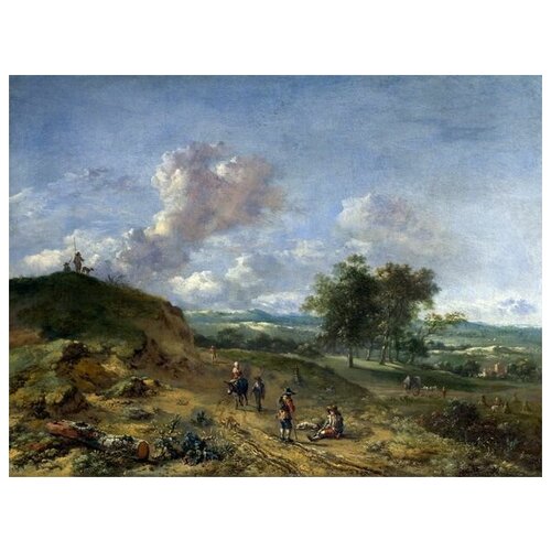           (A Landscape with a High Dune and Peasants on a Road)   66. x 50. 2420