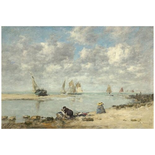       (1872-1876) (Washerwoman near Trouville)   59. x 40. 1940