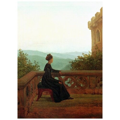       (Woman on a Balcony)    50. x 69. 2530