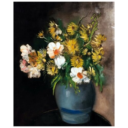        (Bouquet in blue vase) 2   30. x 37. 1190