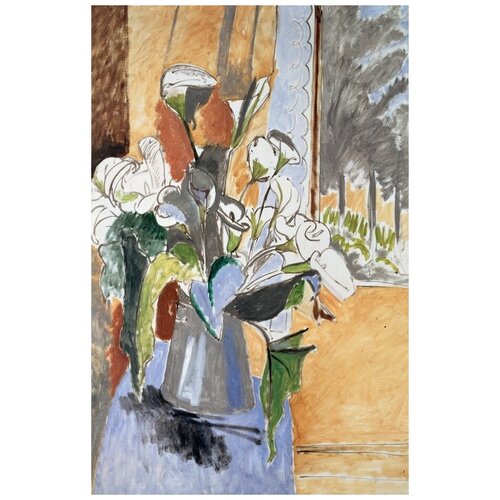        (Bouquet of Flowers on a Veranda)   30. x 46. 1350