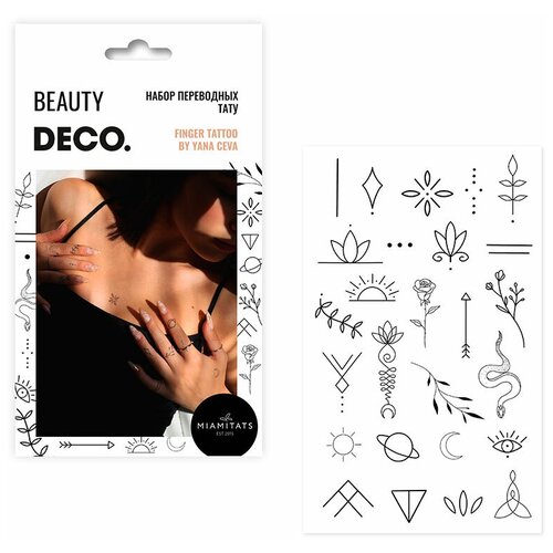����� ���������� ��� ���� `DECO.` by Miami tattoos (Finger tattoo) 675�