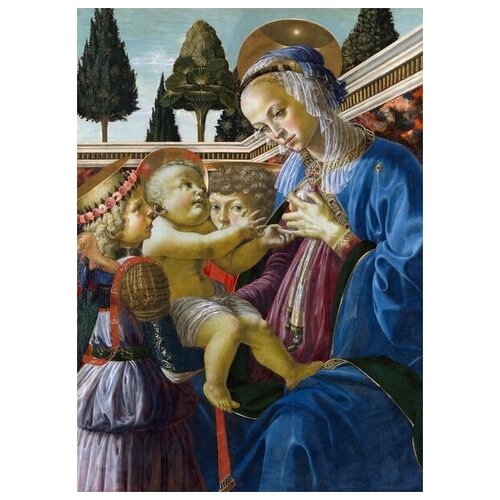          (The Virgin and Child with Two Angels) 4    30. x 42. 1270