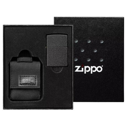  ZIPPO:   Black Crackle    ,    6972