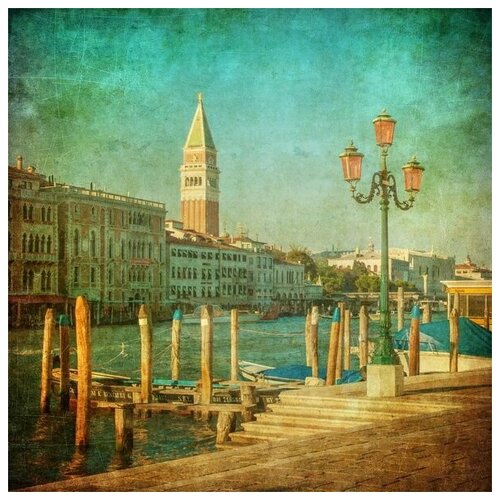        (Quay in Venice) 60. x 60.,  2570   
