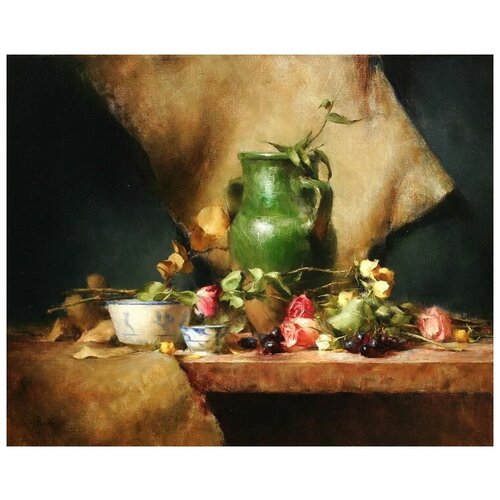      (Green Vase)   50. x 40. 1710
