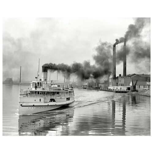        (Reflection of smoke from the steamer) 50. x 40. 1710