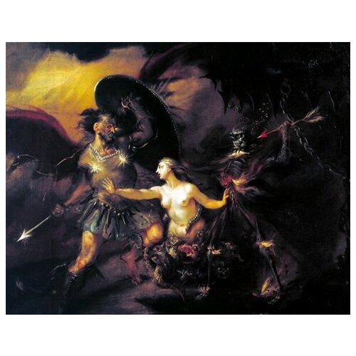    ,    (Satan, Sin and Death)   51. x 40. 1750