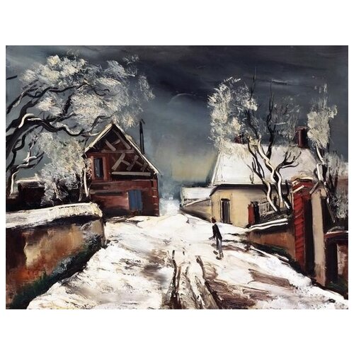      (Snow-covered house) 1   65. x 50. 2410