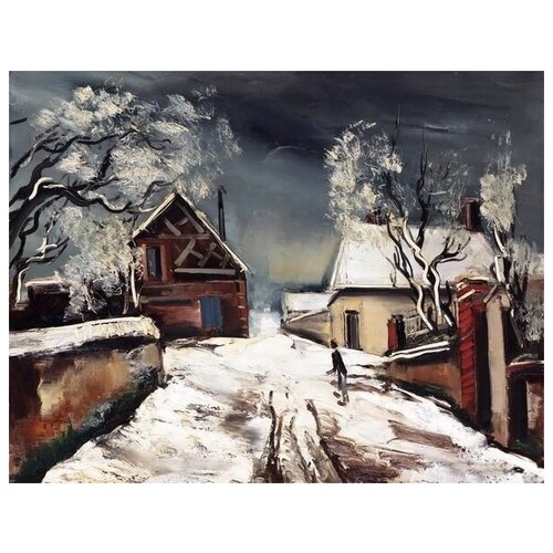      (Snow-covered house) 1   52. x 40. 1760