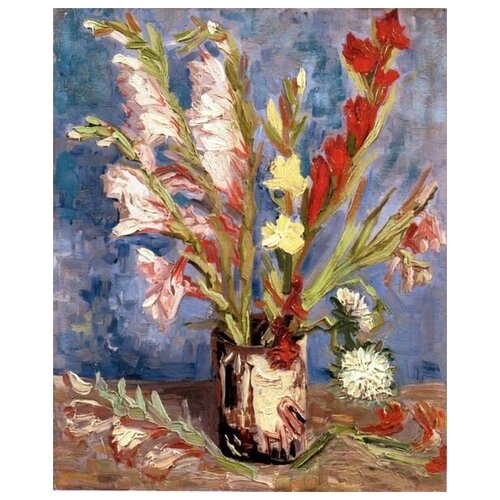        (Vase with gladioli)    50. x 61.,  2300   