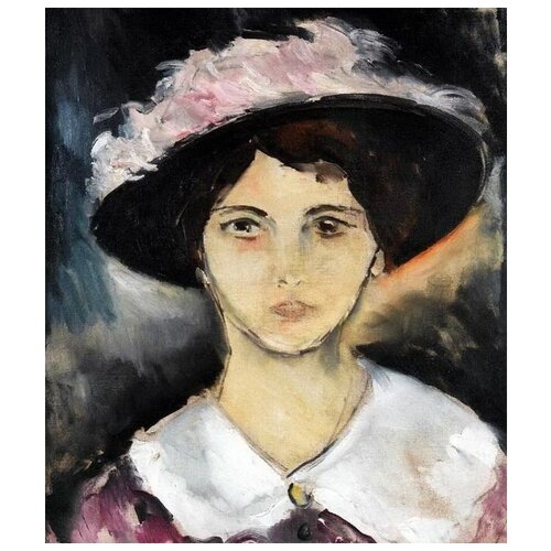         (Woman in a Pink Hat)   30. x 35.,  1120   