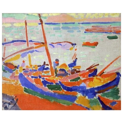      (Fishing Boats, Collioure)   49. x 40. 1700