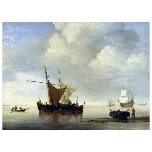       (Calm - Two Dutch Vessels) 41. x 30. 1260