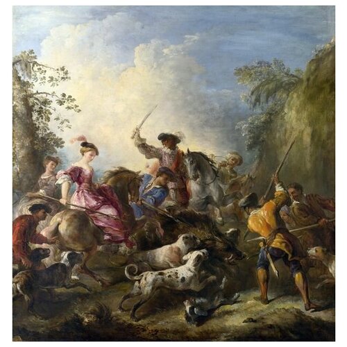       (The Boar Hunt)   30. x 31. 1040