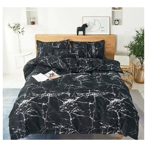     Grazia Textile M015-E-50 Black Marble,  ,     160x200, ,  50x70,  3890  Grazia Textile