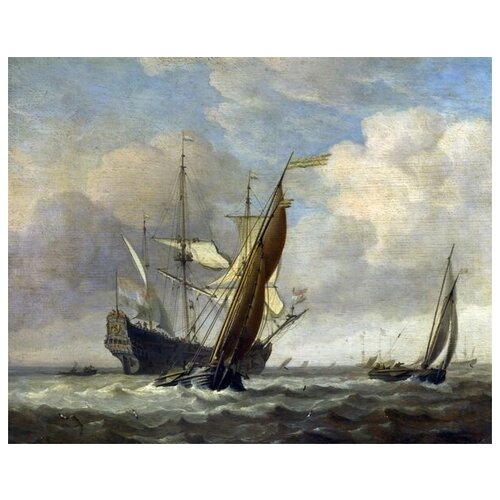             (Two Small Vessels and a Dutch Man-of-War in a Breeze)      38. x 30. 1200