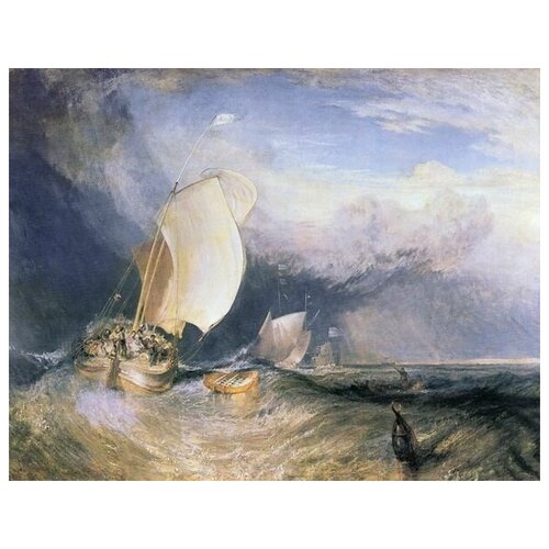        (Fishing Boats with Hucksters bargaining for Fish) Ҹ  52. x 40. 1760