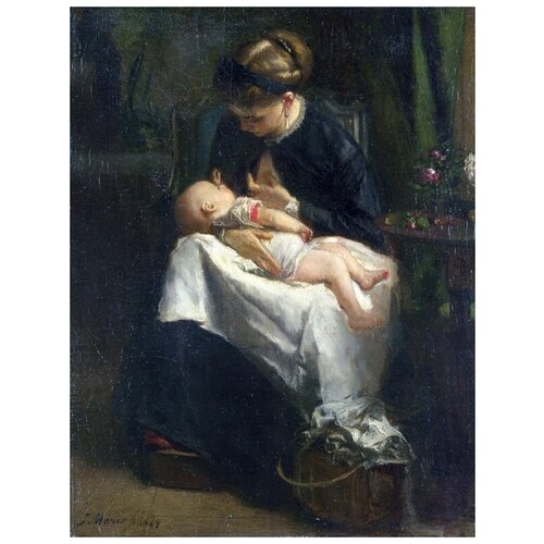        (A Young Woman nursing a Baby)   40. x 52. 1760